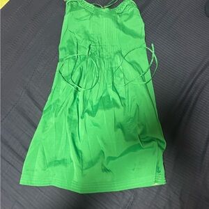 Vibrant Green Sleeveless Dress